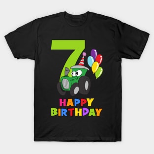 7th Birthday Party 7 Year Old Seven Years T-Shirt